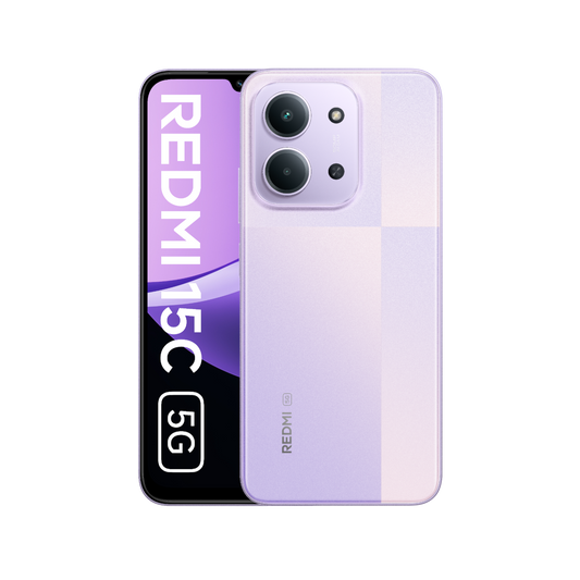 Telefon Redmi 15C 5G Fioletowy Przednia i tylna obudowa