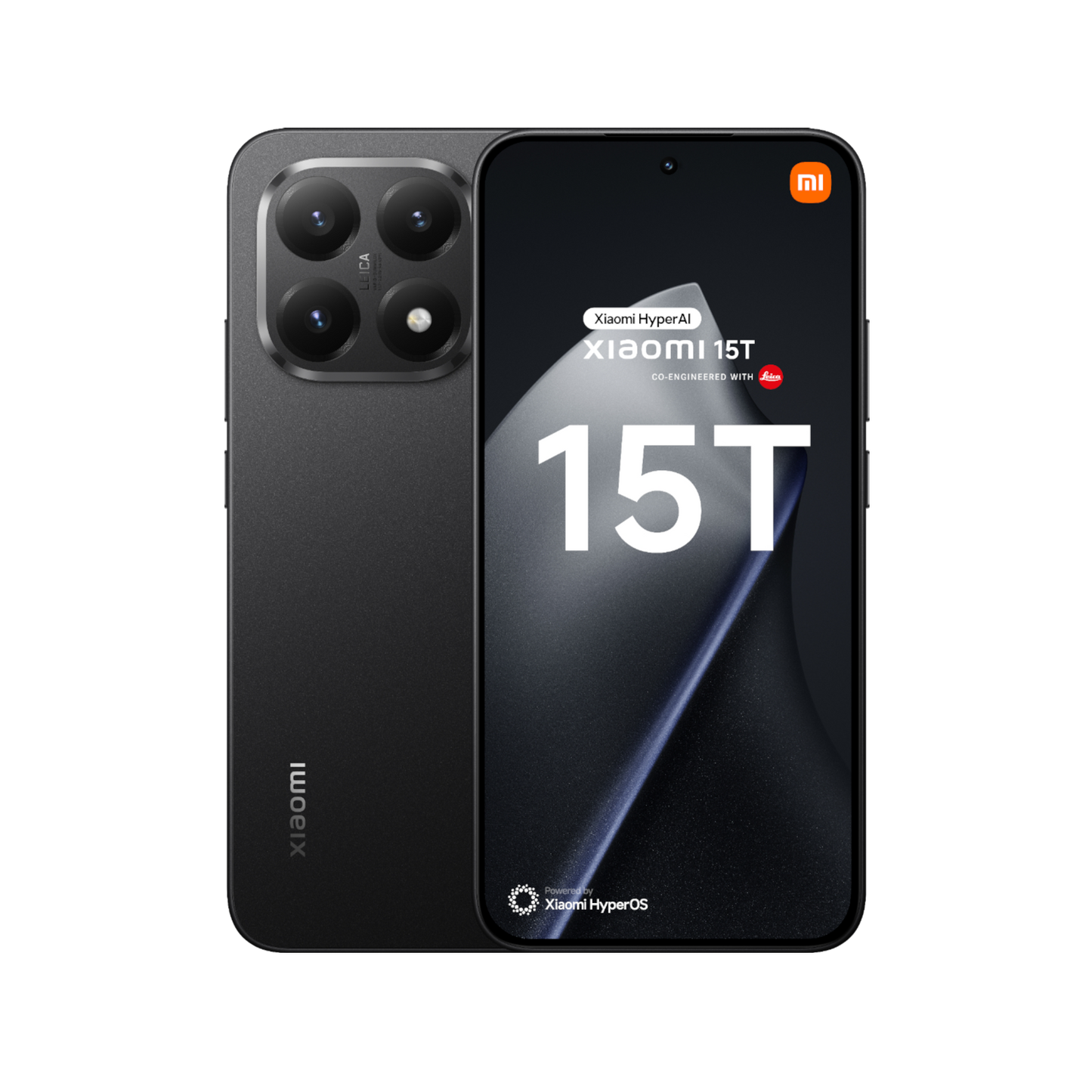 Telefon Xiaomi 15T Czarny Przednia i tylna obudowa