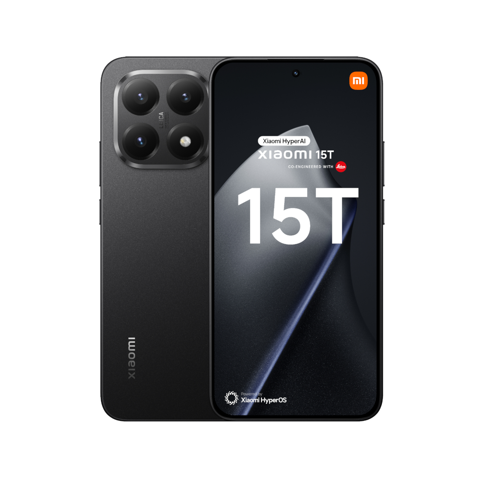 Telefon Xiaomi 15T Czarny Przednia i tylna obudowa