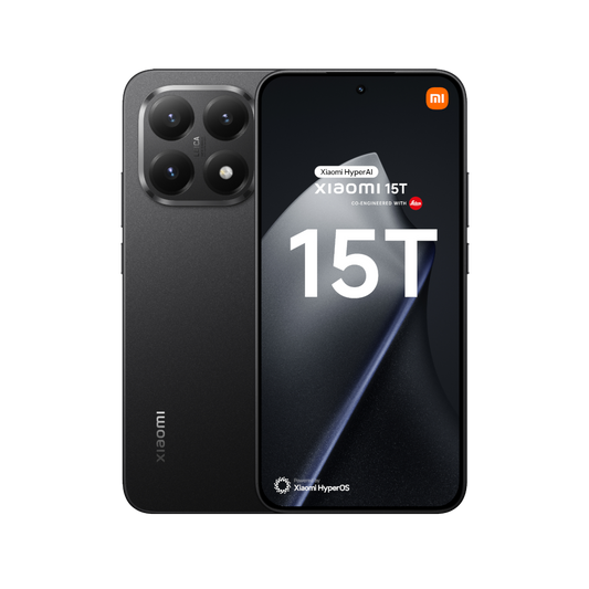 Telefon Xiaomi 15T Czarny Przednia i tylna obudowa