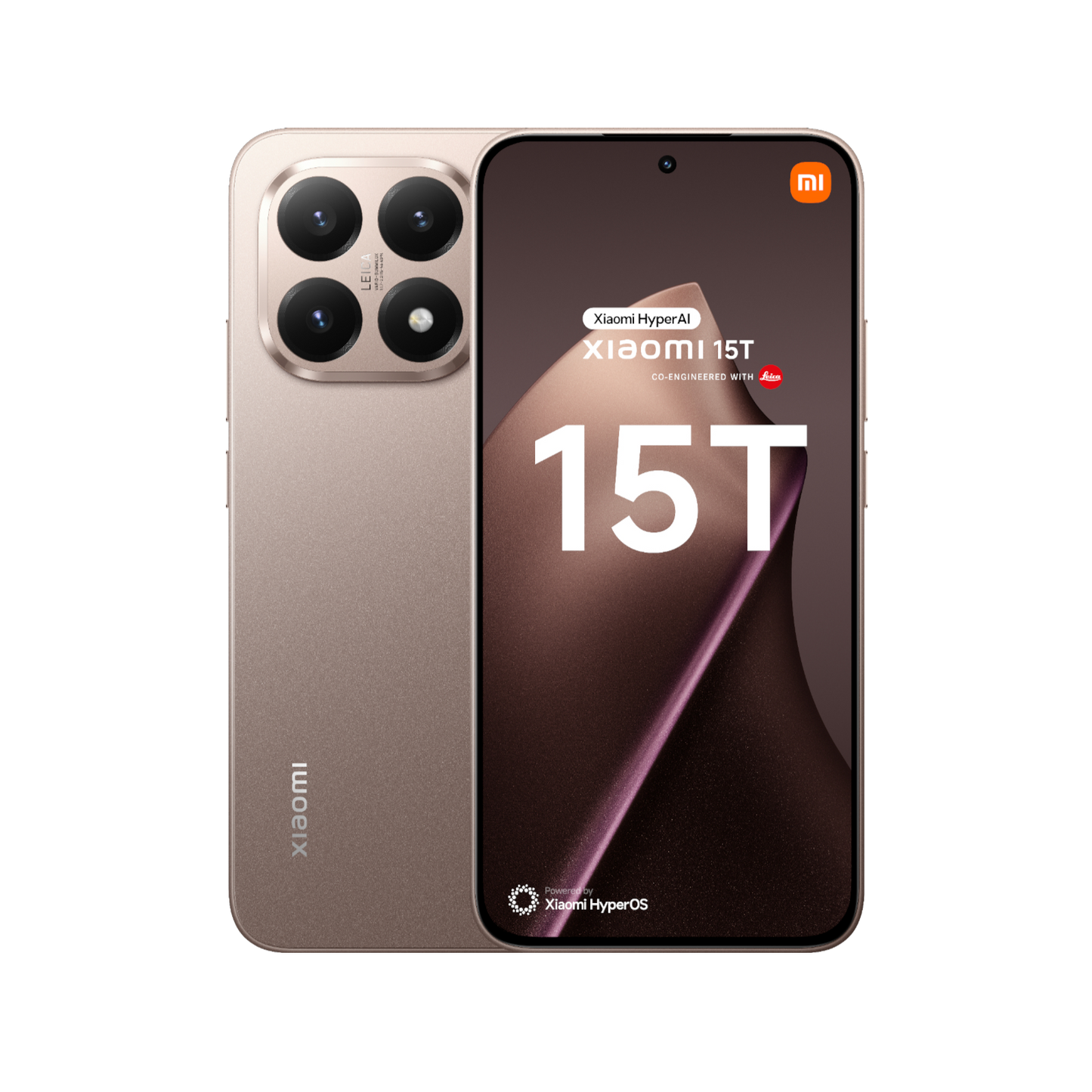 Telefon Xiaomi 15T Różowe Złoto Przednia i tylna obudowa