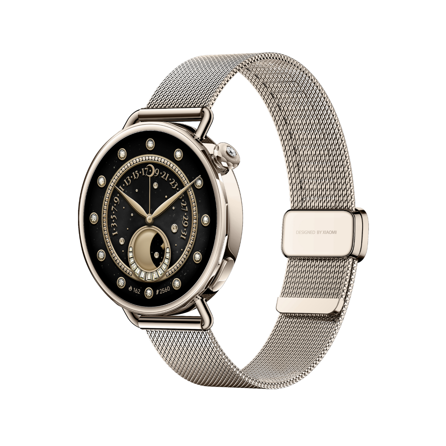 Smartwatch Xiaomi Watch S4 41mm Golden with Diamond Lewy bok