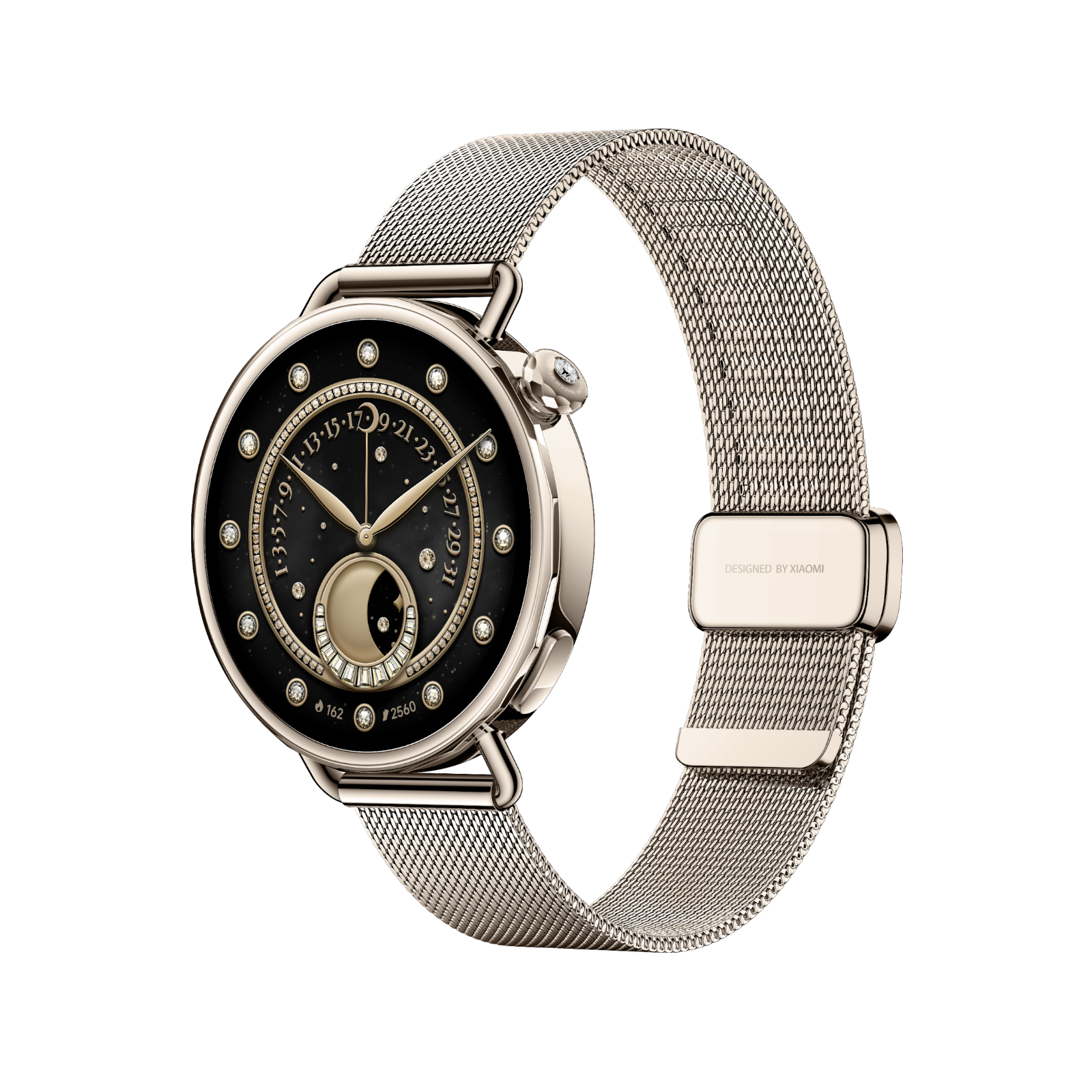 Smartwatch Xiaomi Watch S4 41mm Golden with Diamond Lewy bok