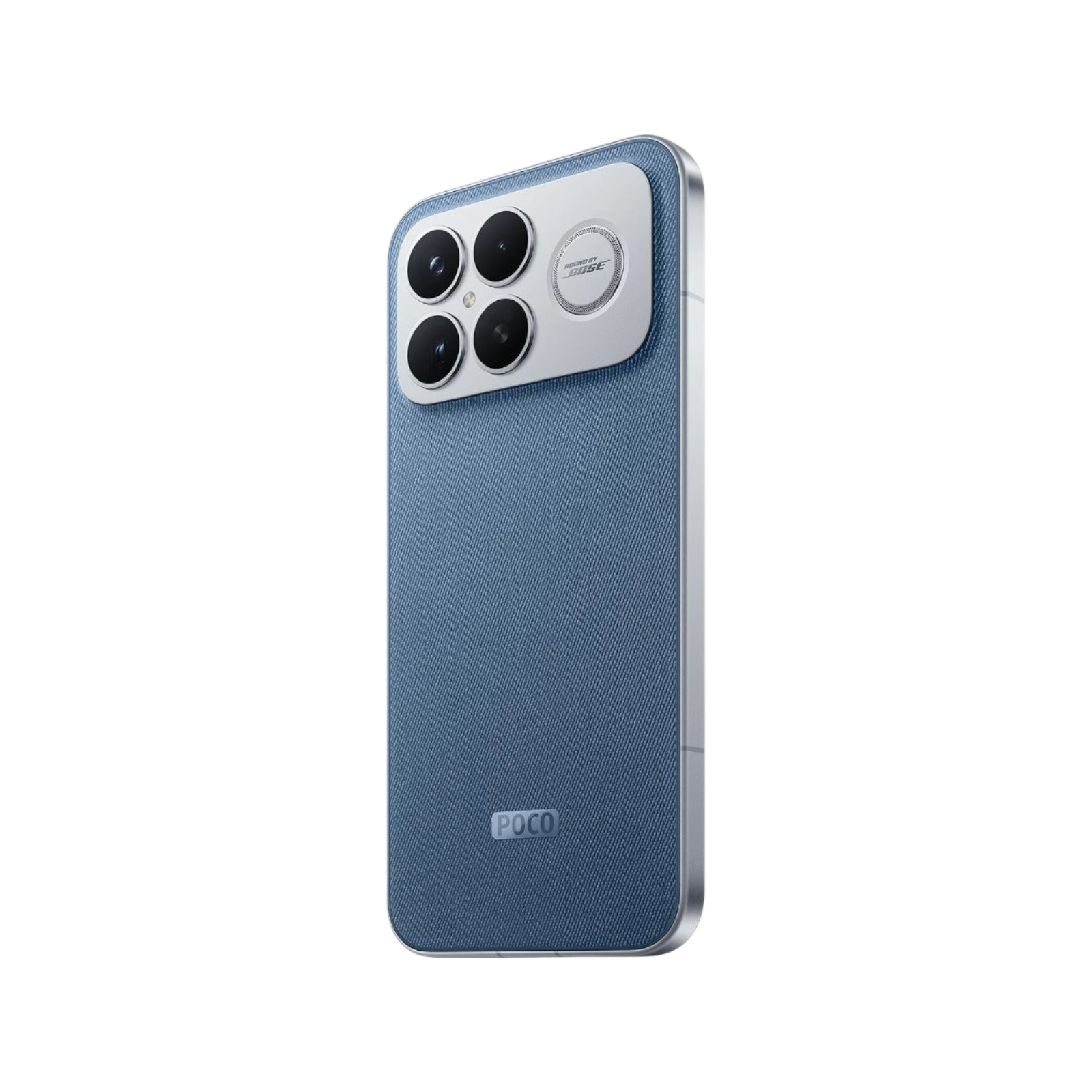 Telefon POCO Ultra F8 Pro Niebieski Tylny, prawy bok