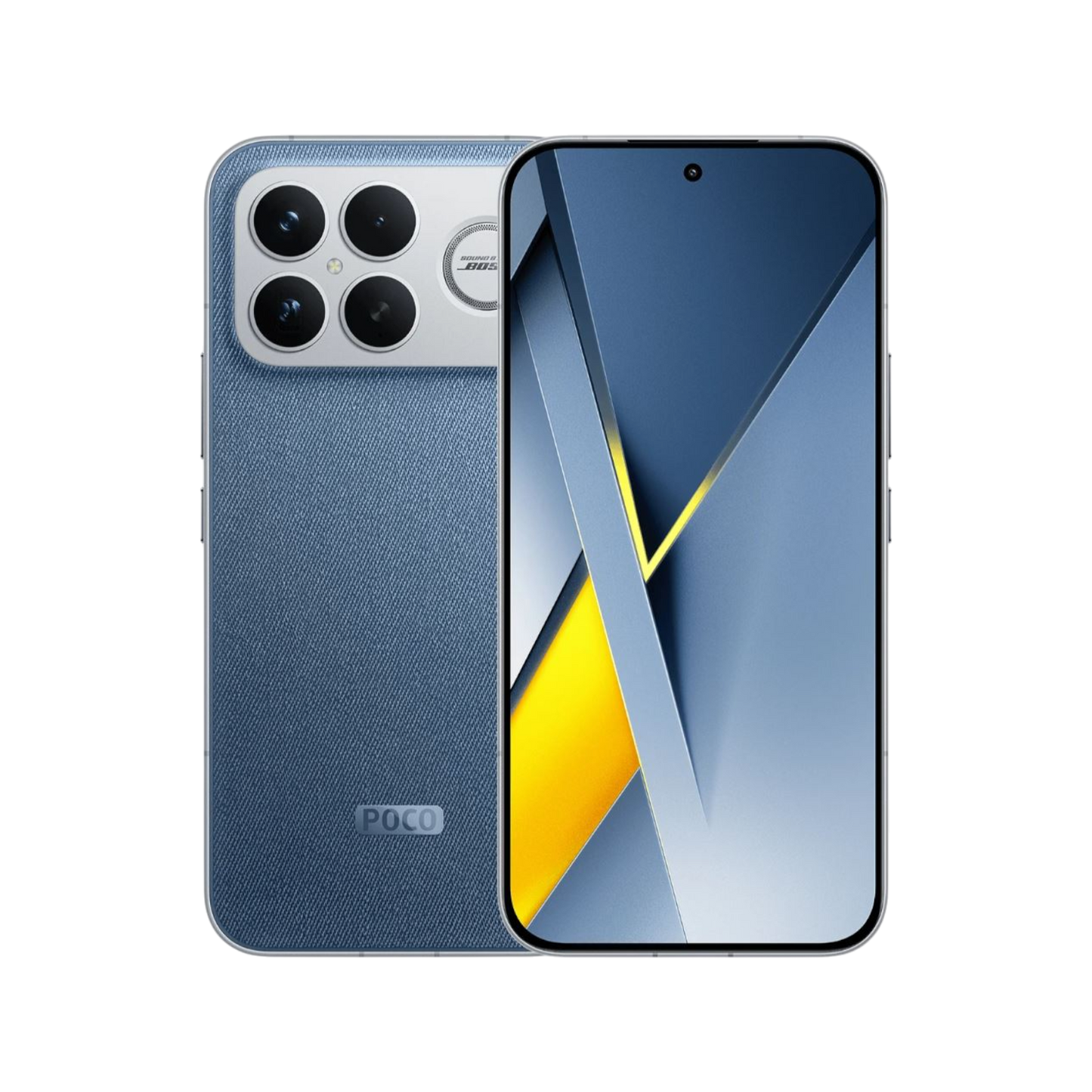 Smartfon POCO Ultra F8 Pro Niebieski Przednia i tylna obudowa