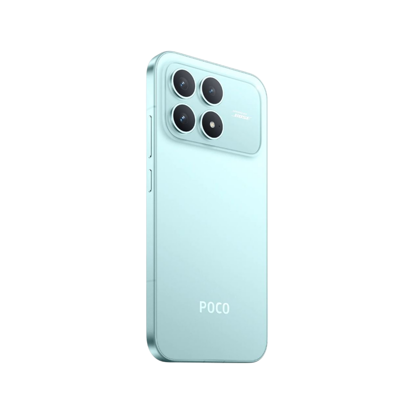 Smartfon POCO F8 Pro Niebieski Tylny, lewy bok
