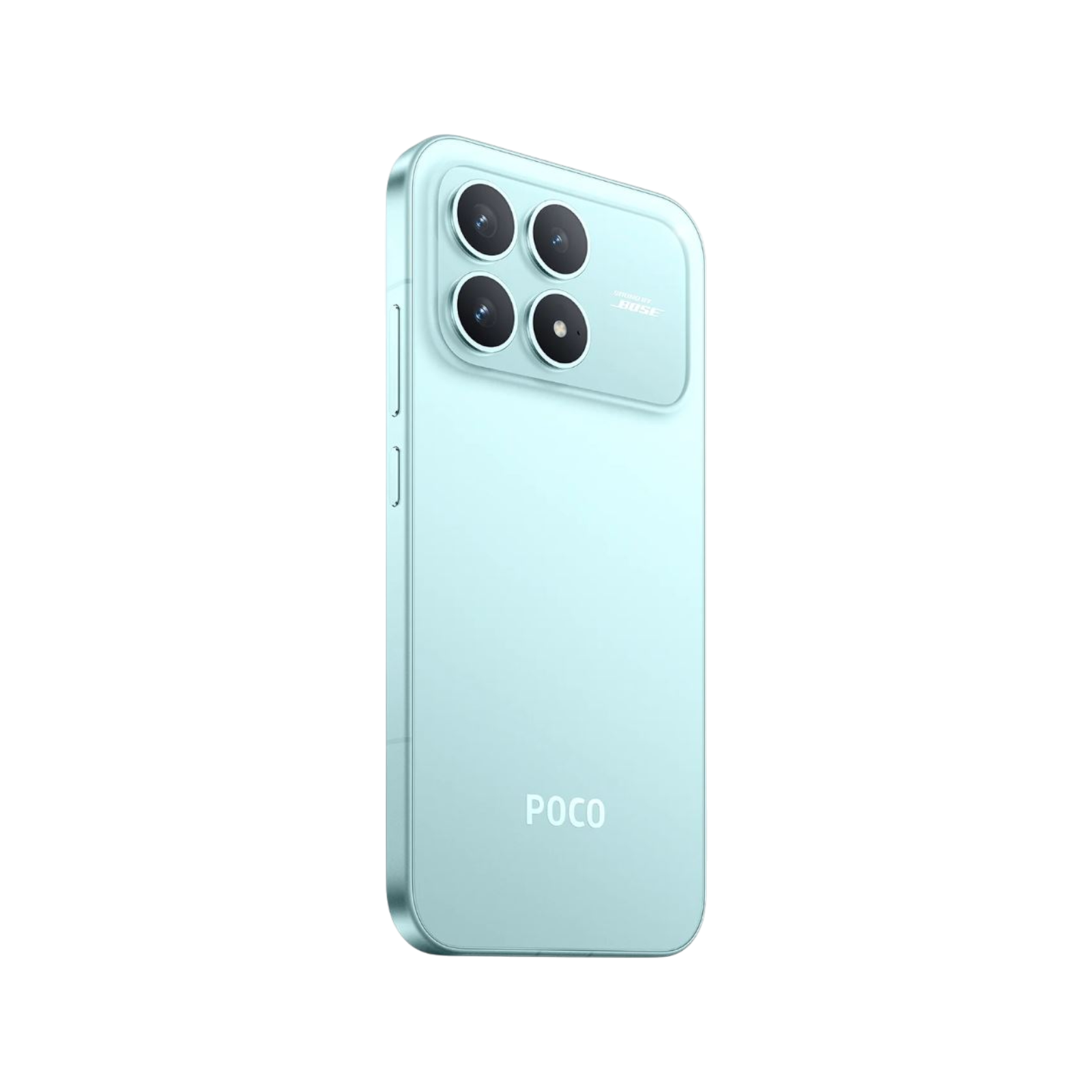 Smartfon POCO F8 Pro Niebieski Tylny, lewy bok