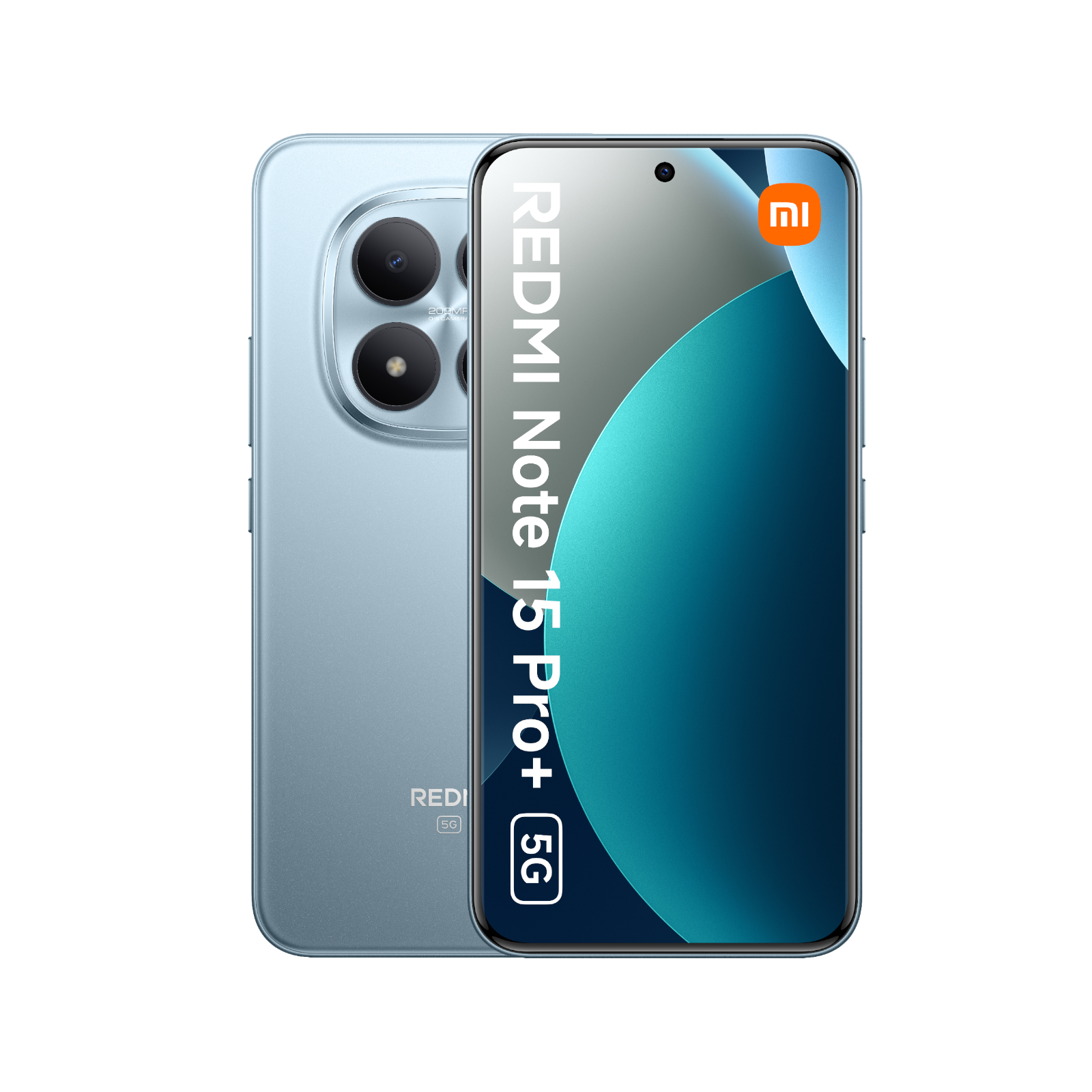 Smartfon Redmi Note 15 Pro Plus 5G Niebieski Przednia i tylna obudowa