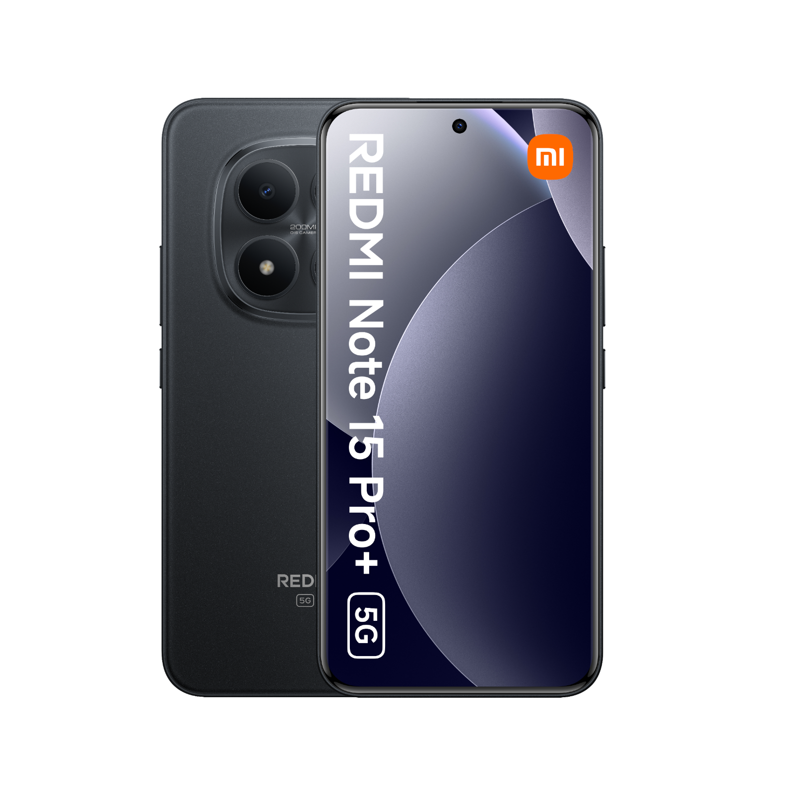 Smartfon Redmi Note 15 Pro Plus 5G Czarny Przednia i tylna obudowa