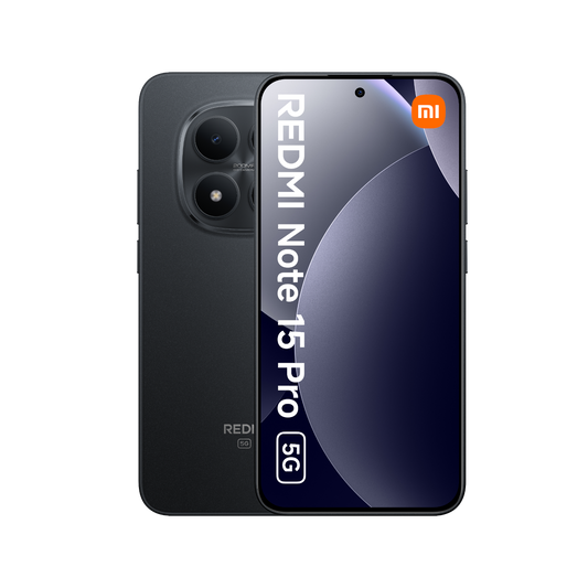Smartfon Redmi Note 15 Pro 5G Czarny Przednia i tylna obudowa