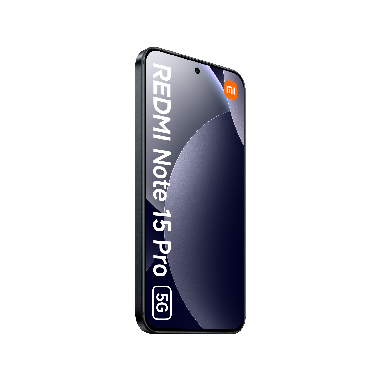 Smartfon Redmi Note 15 Pro 5G Czarny Przedni, lewy bok