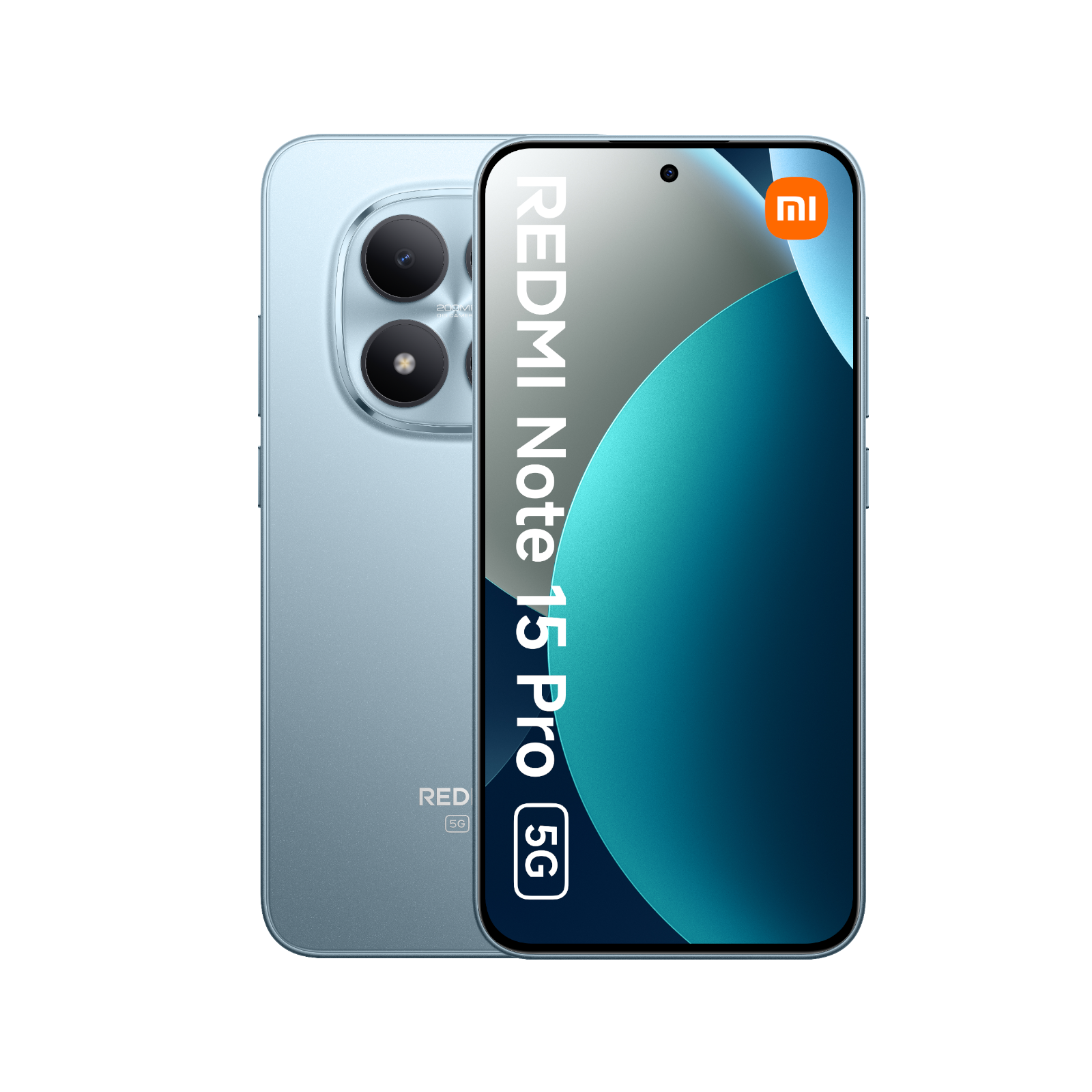 Smartfon Redmi Note 15 Pro 5G Niebieski Przednia i tylna obudowa