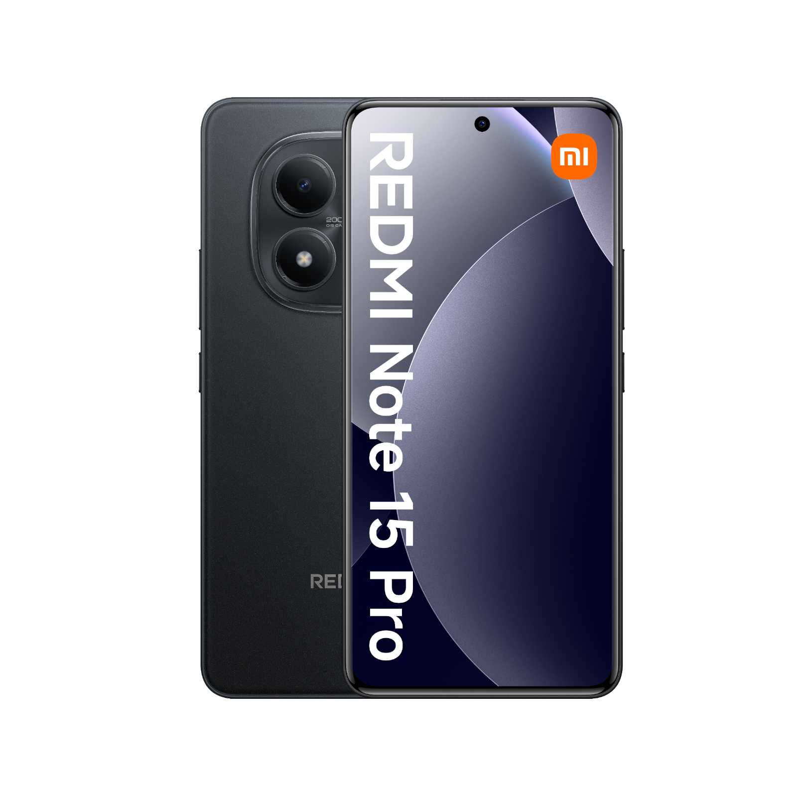 Smartfon Redmi Note 15 Pro LTE Czarny Przednia i tylna obudowa