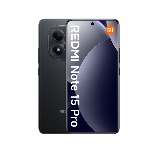 Smartfon Redmi Note 15 Pro LTE Czarny Przednia i tylna obudowa