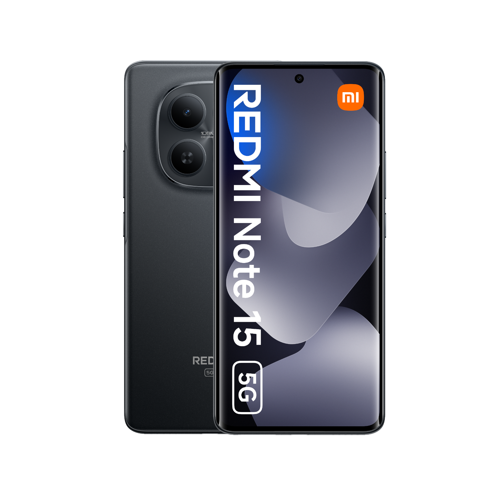 Smartfon Redmi Note 15 5G Czarny Przednia i tylna obudowa