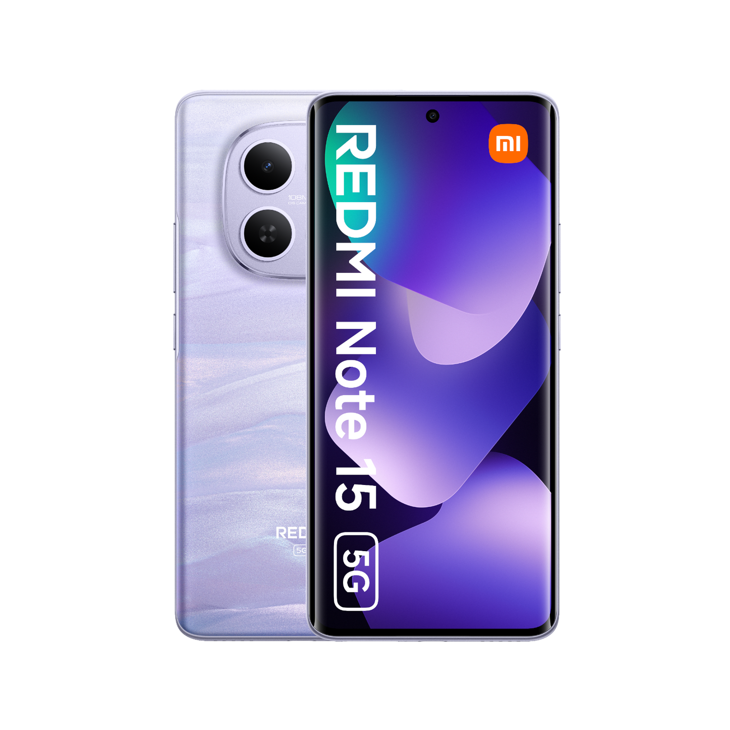 Smartfon Redmi Note 15 5G Fioletowy Przednia i tylna obudowa