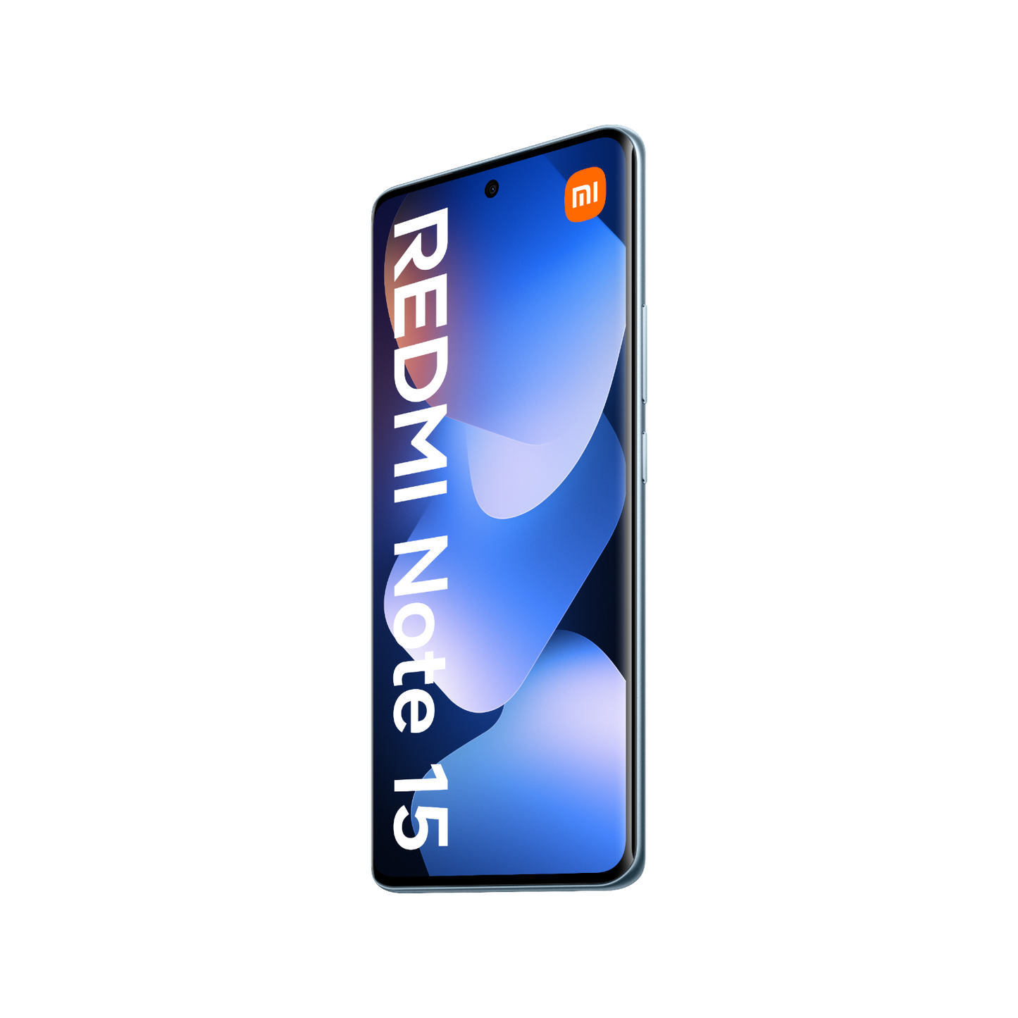 Redmi Note 15 LTE Niebieski Przedni, prawy bok