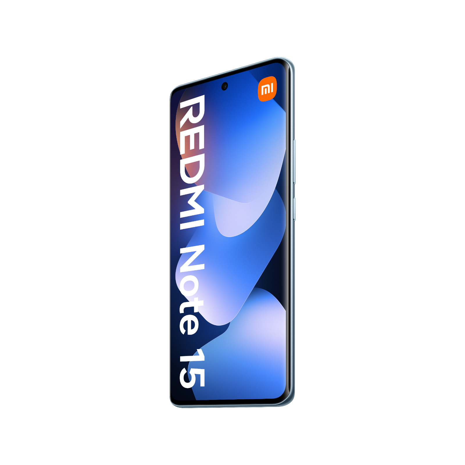 Redmi Note 15 LTE Niebieski Przedni, prawy bok