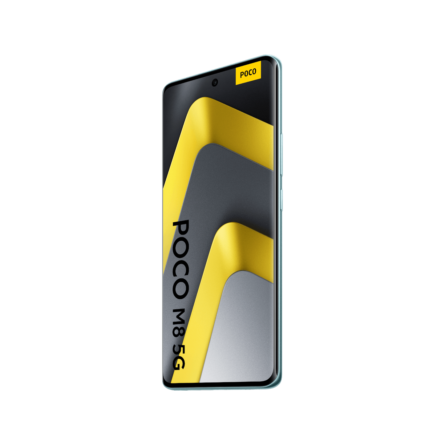 POCO M8 5G zielony przód bok 2