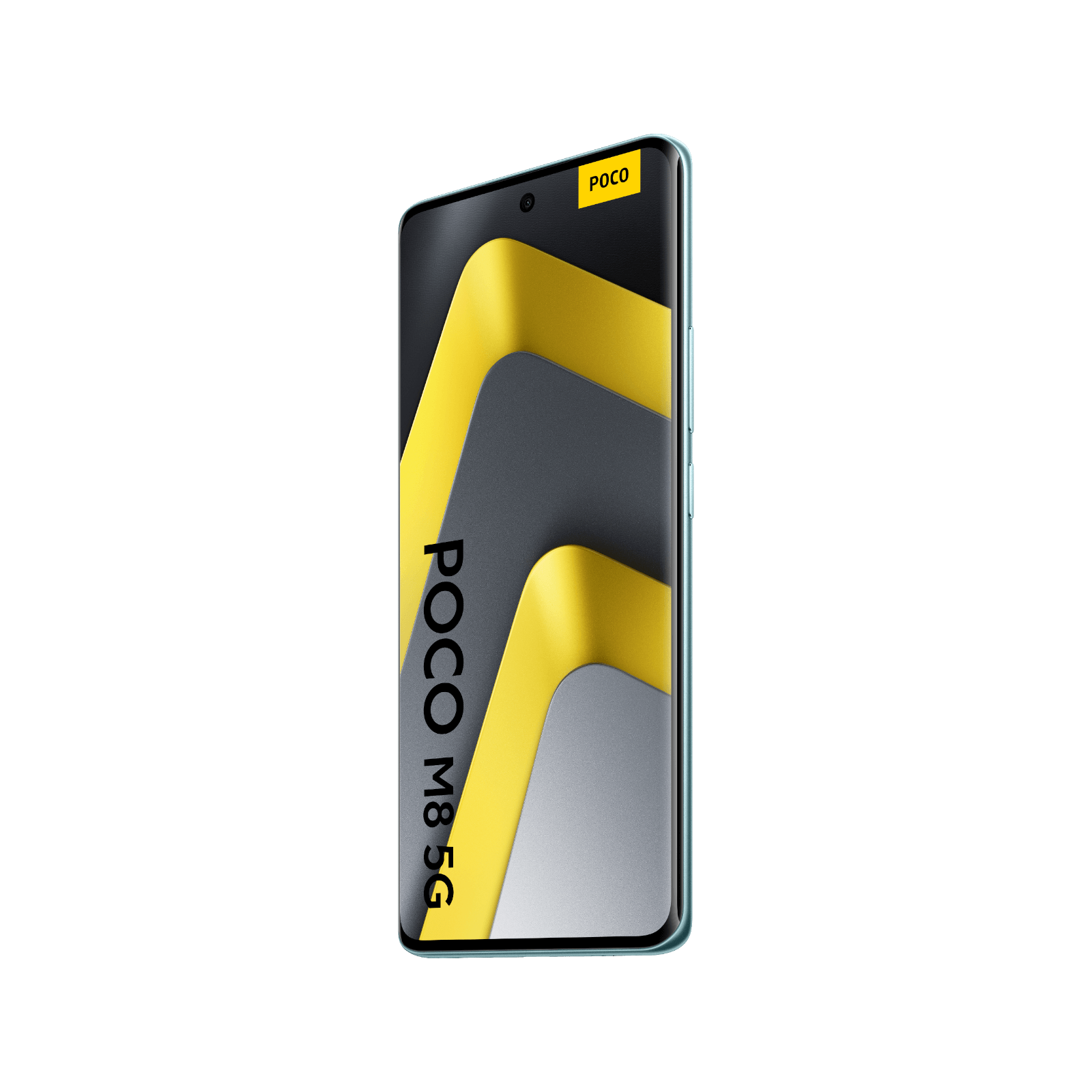 POCO M8 5G zielony przód bok 2