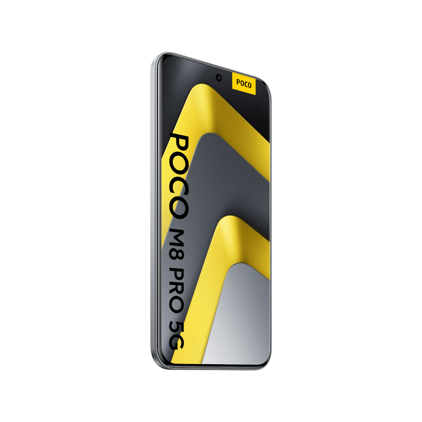POCO M8 Pro 5G srebrny przód bok 1