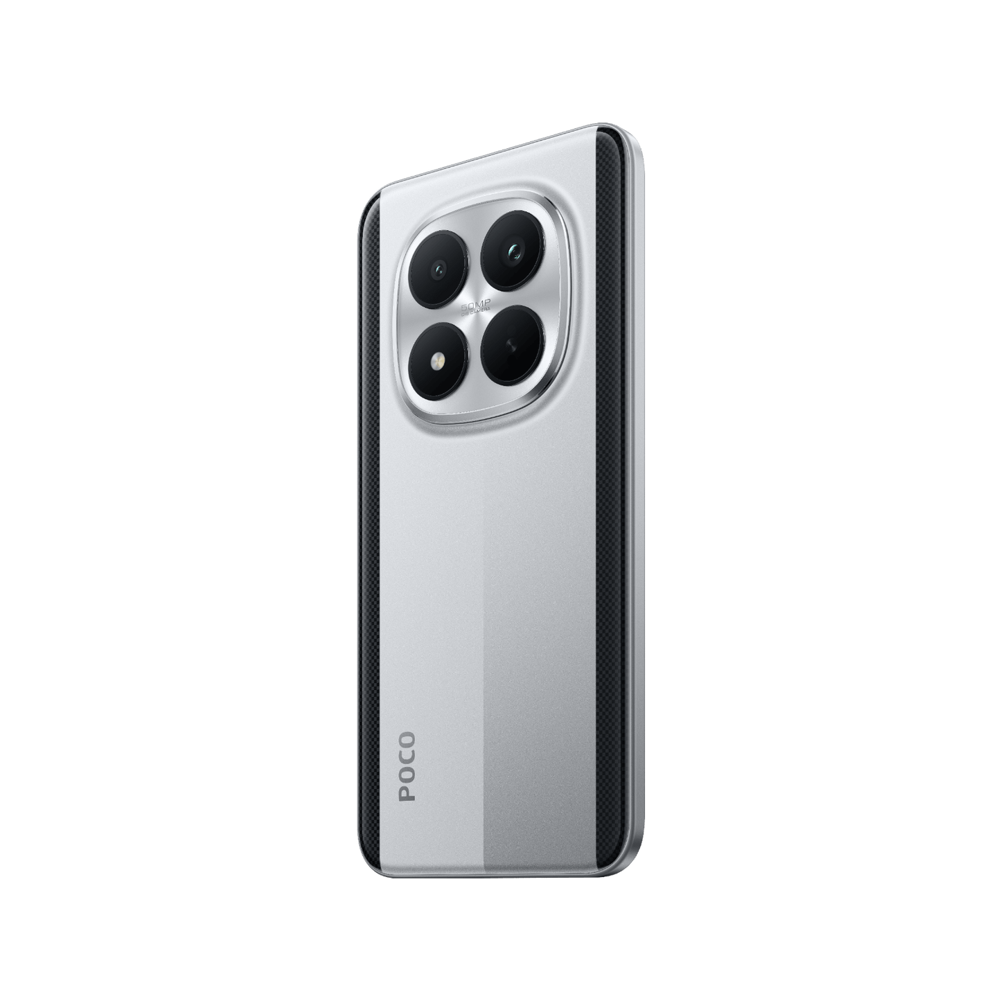 POCO M8 Pro 5G srebrny tył bok