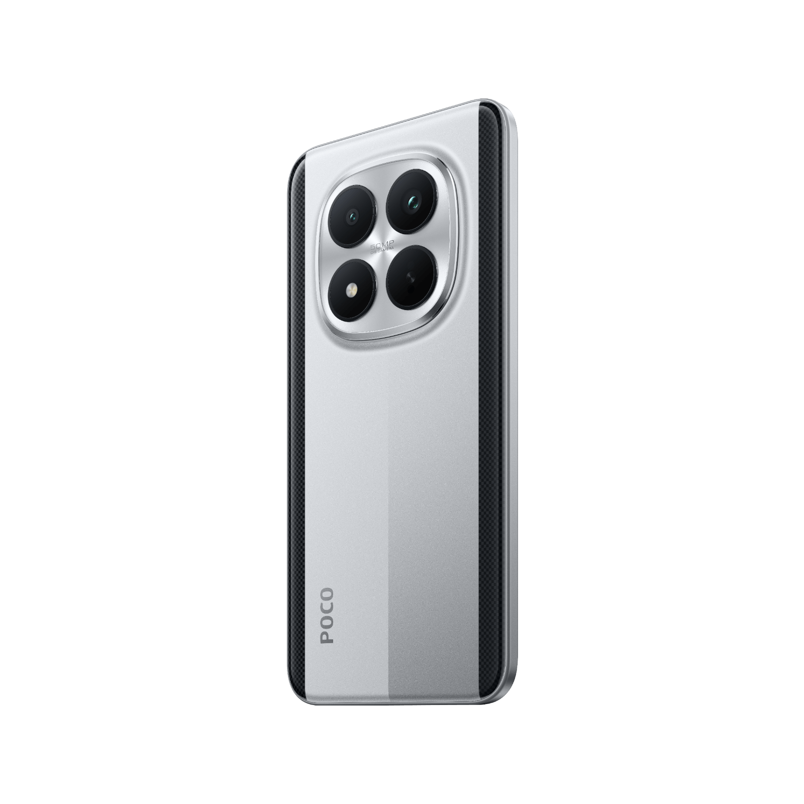 POCO M8 Pro 5G srebrny tył bok