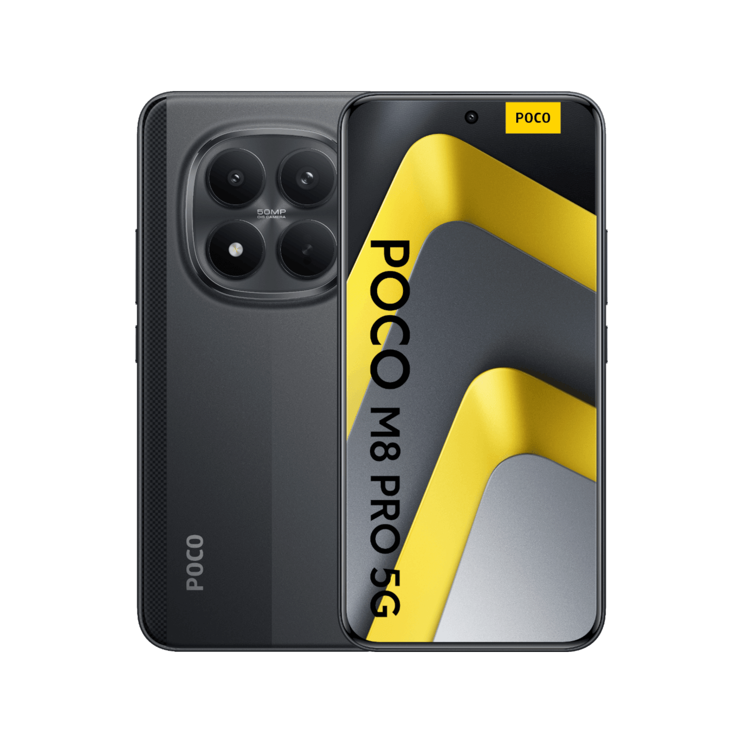 POCO M8 Pro 5G czarny tył przód
