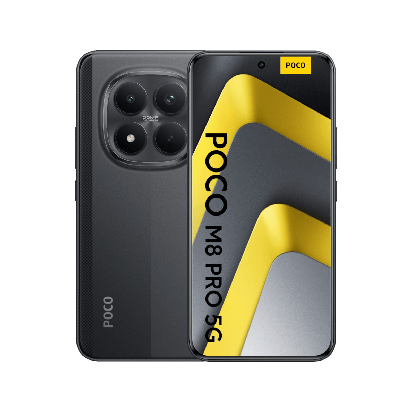 POCO M8 Pro 5G czarny tył przód