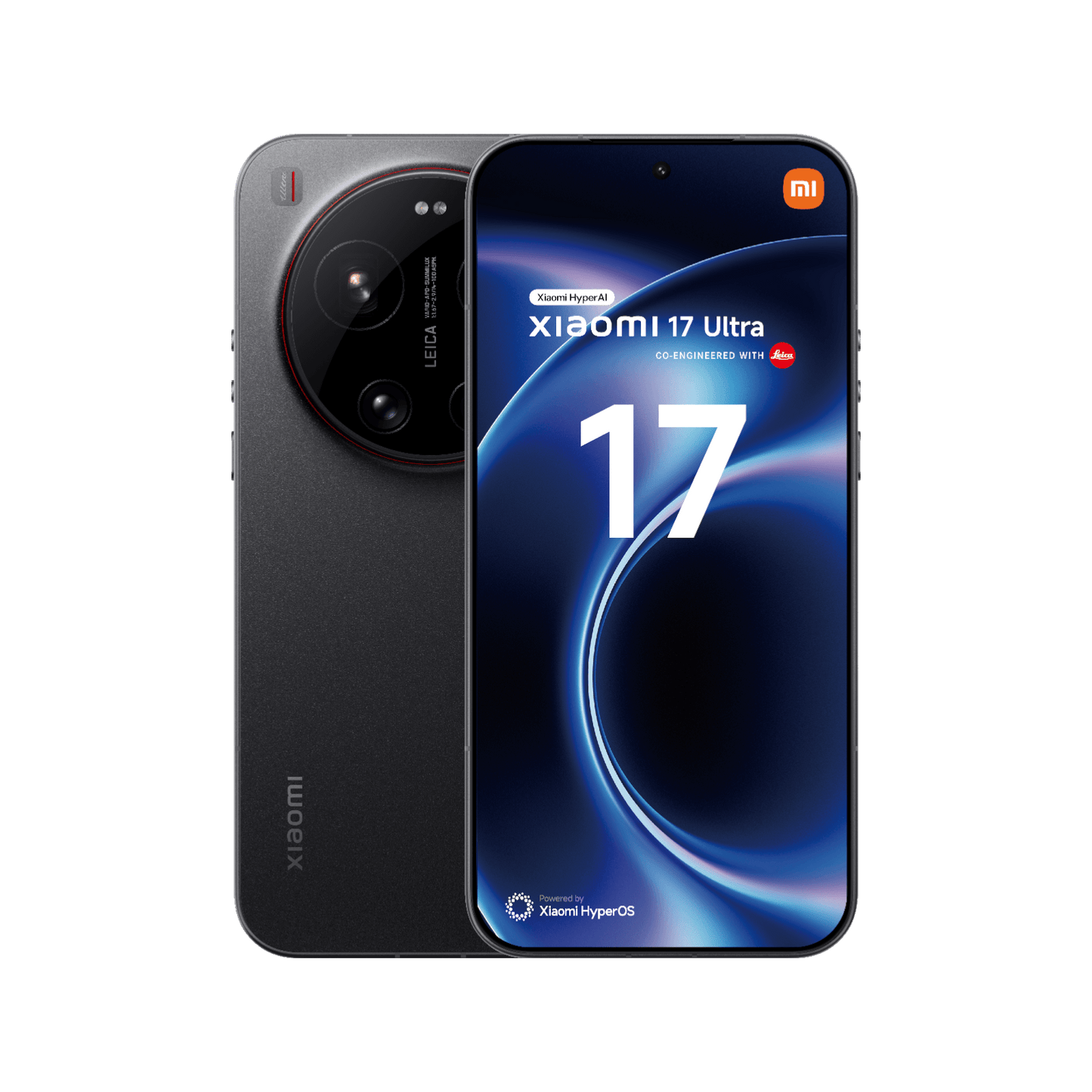 Smartfon Xiaomi 17 Ultra Czarny Przednia i tylna obudowa