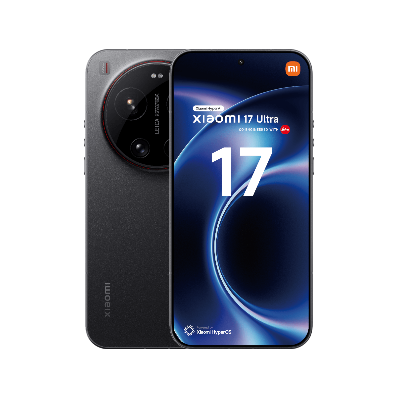 Smartfon Xiaomi 17 Ultra Czarny Przednia i tylna obudowa