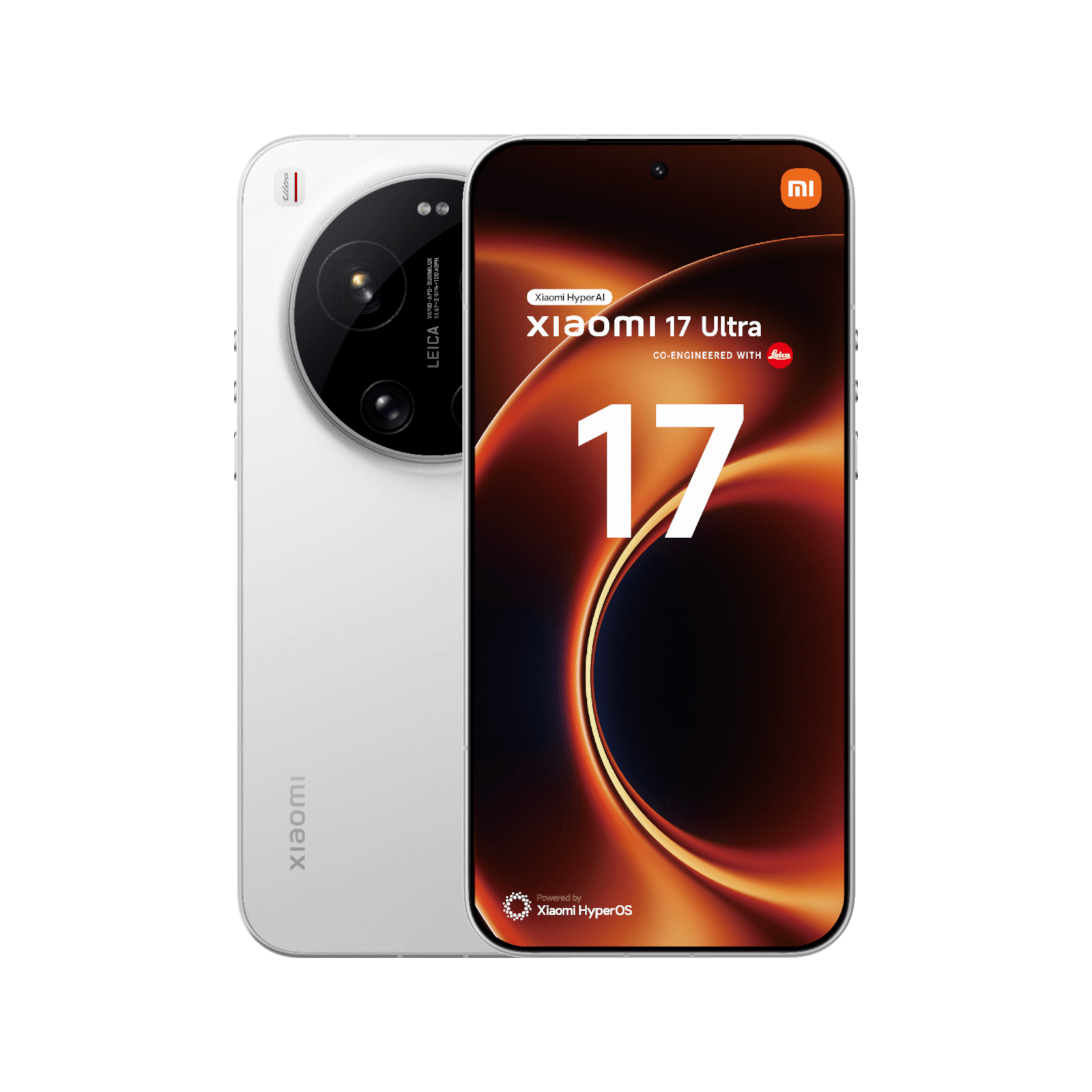 Smartfon Xiaomi 17 Ultra Biały Przednia i tylna obudowa
