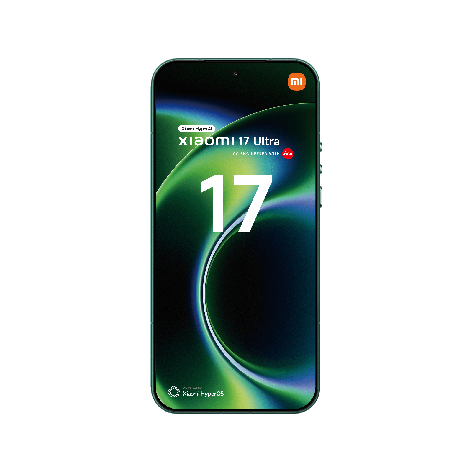 Smartfon Xiaomi 17 Ultra Zielony Front