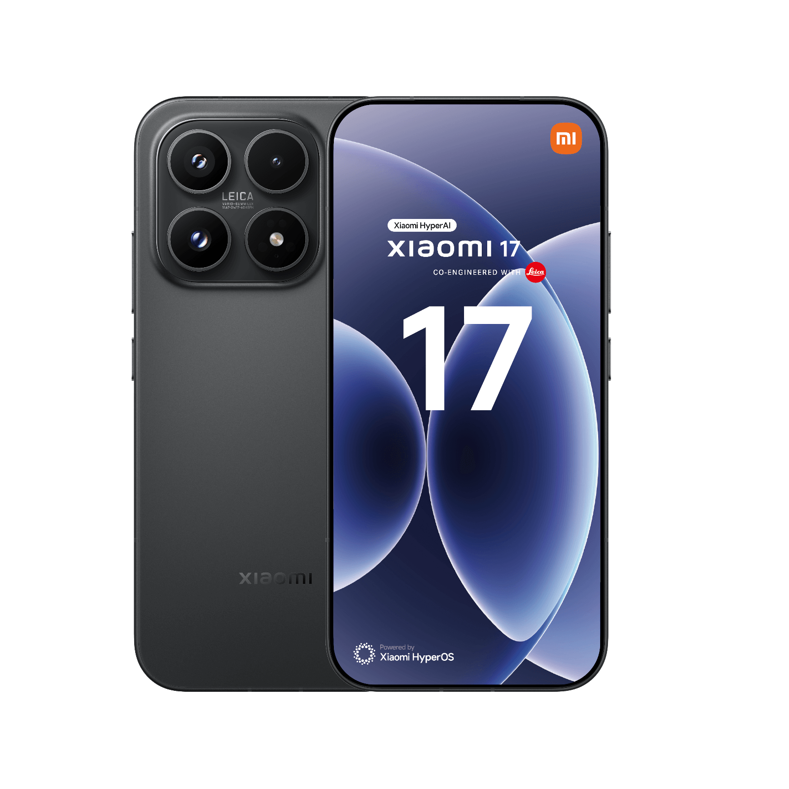 Smartfon Xiaomi 17 Czarny Przednia i tylna obudowa