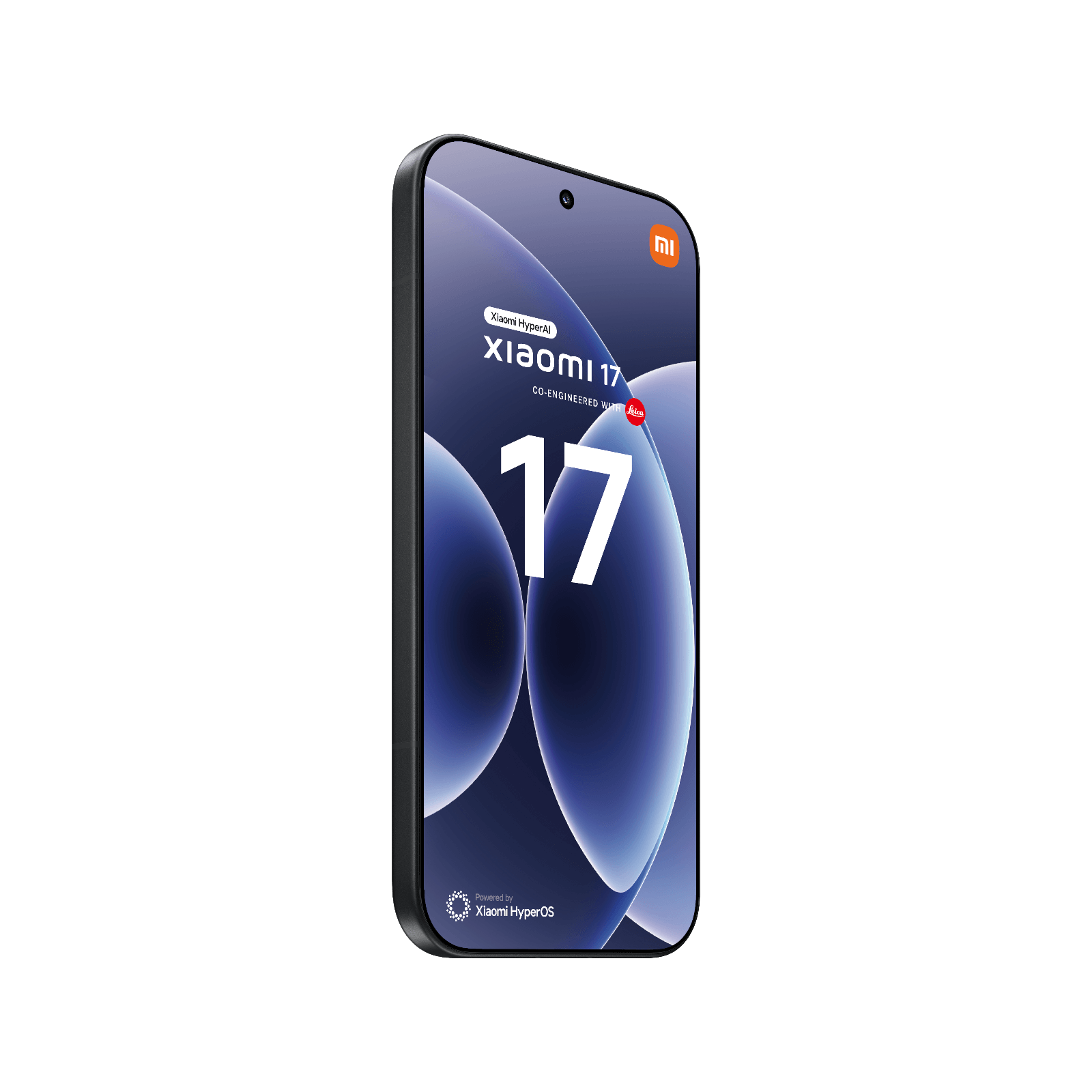 Smartfon Xiaomi 17 Czarny Przedni, lewy bok