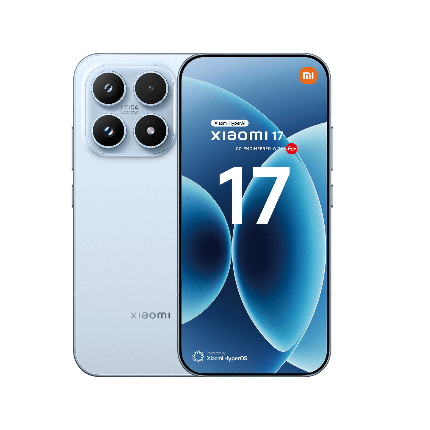 Smartfon Xiaomi 17 Niebieski Przednia i tylna obudowa