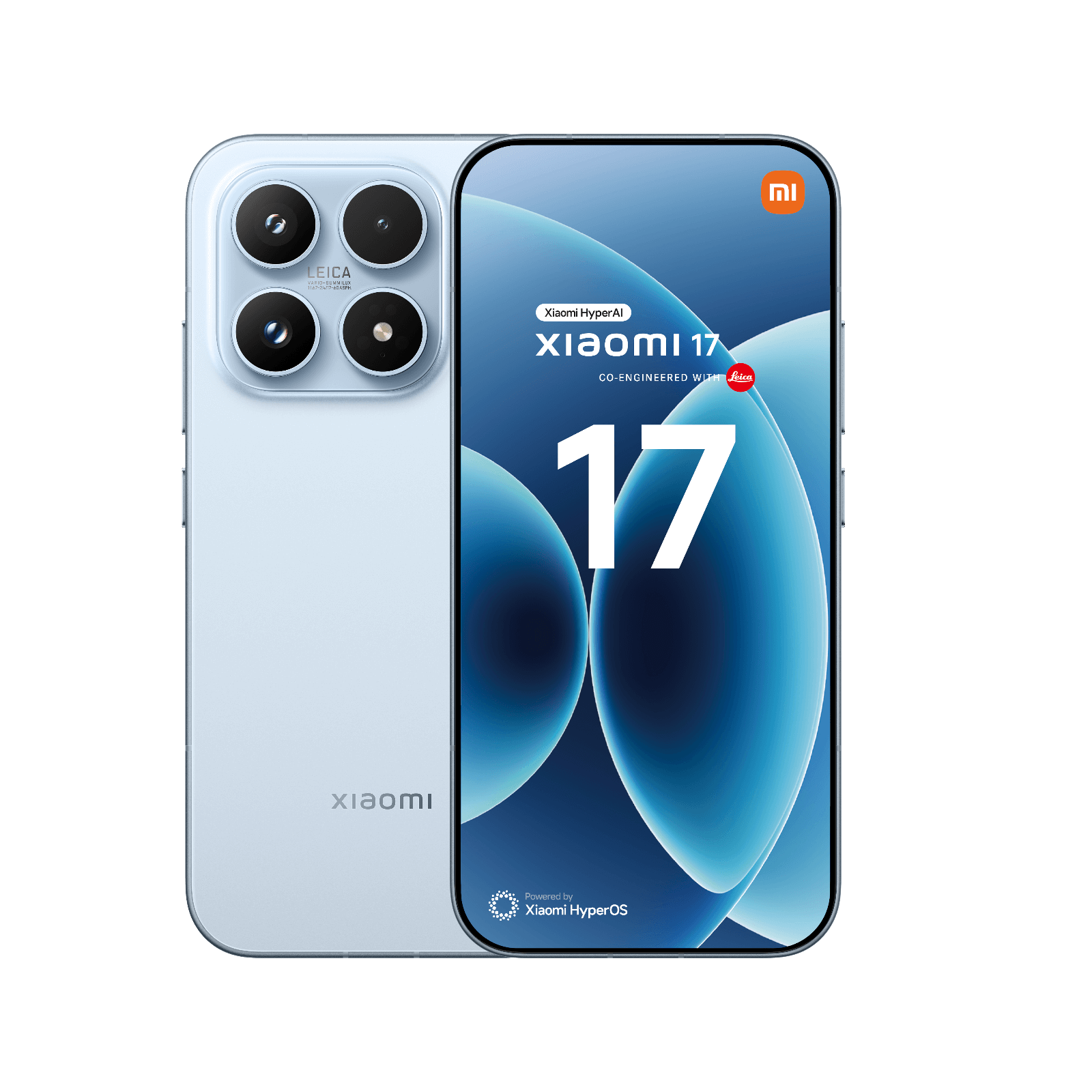 Smartfon Xiaomi 17 Niebieski Przednia i tylna obudowa