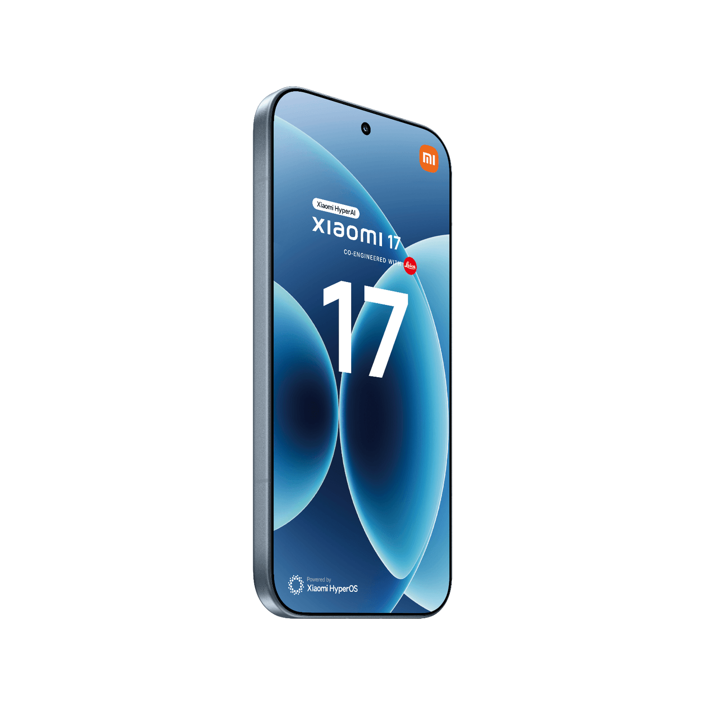Smartfon Xiaomi 17 Niebieski Przedni, lewy bok