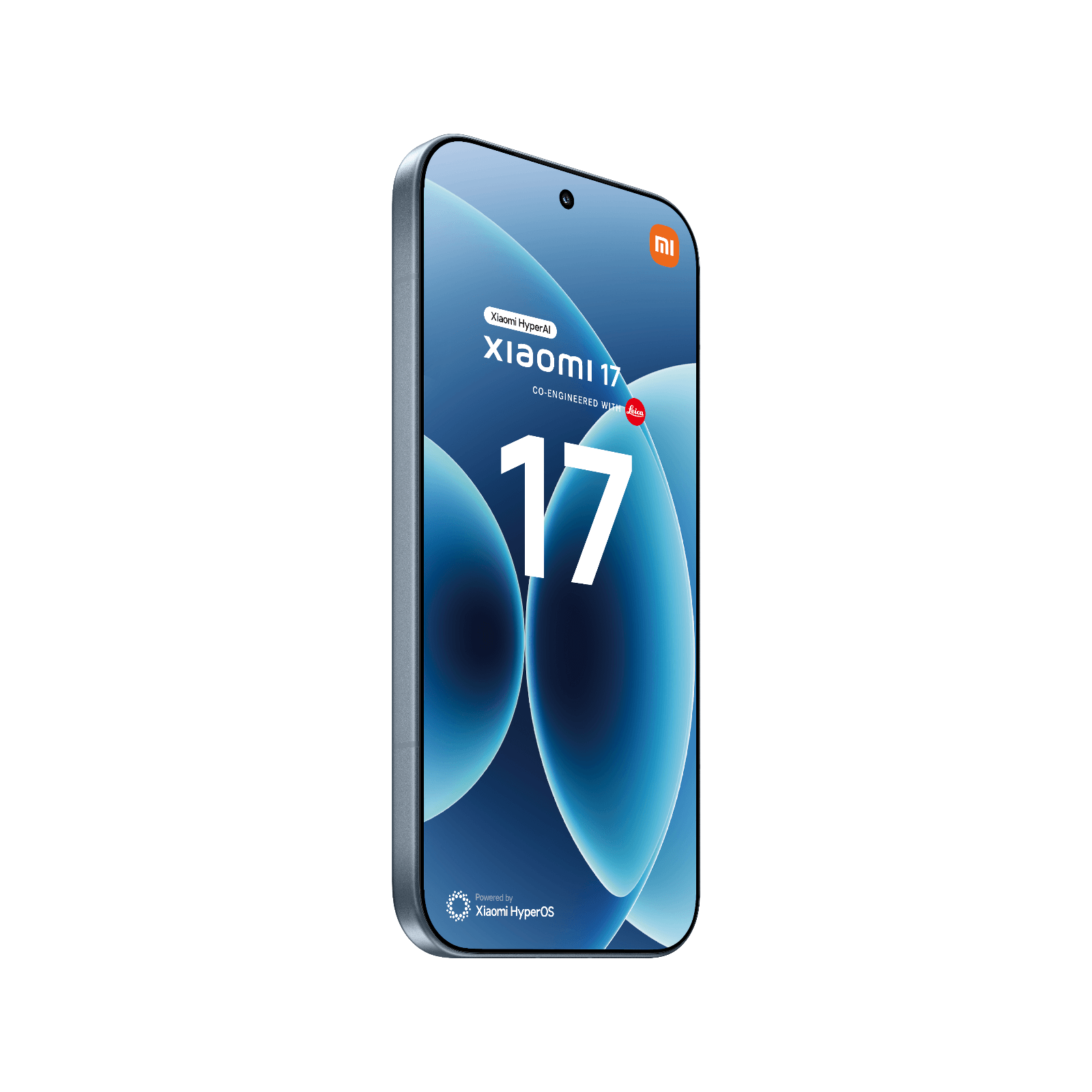 Smartfon Xiaomi 17 Niebieski Przedni, lewy bok