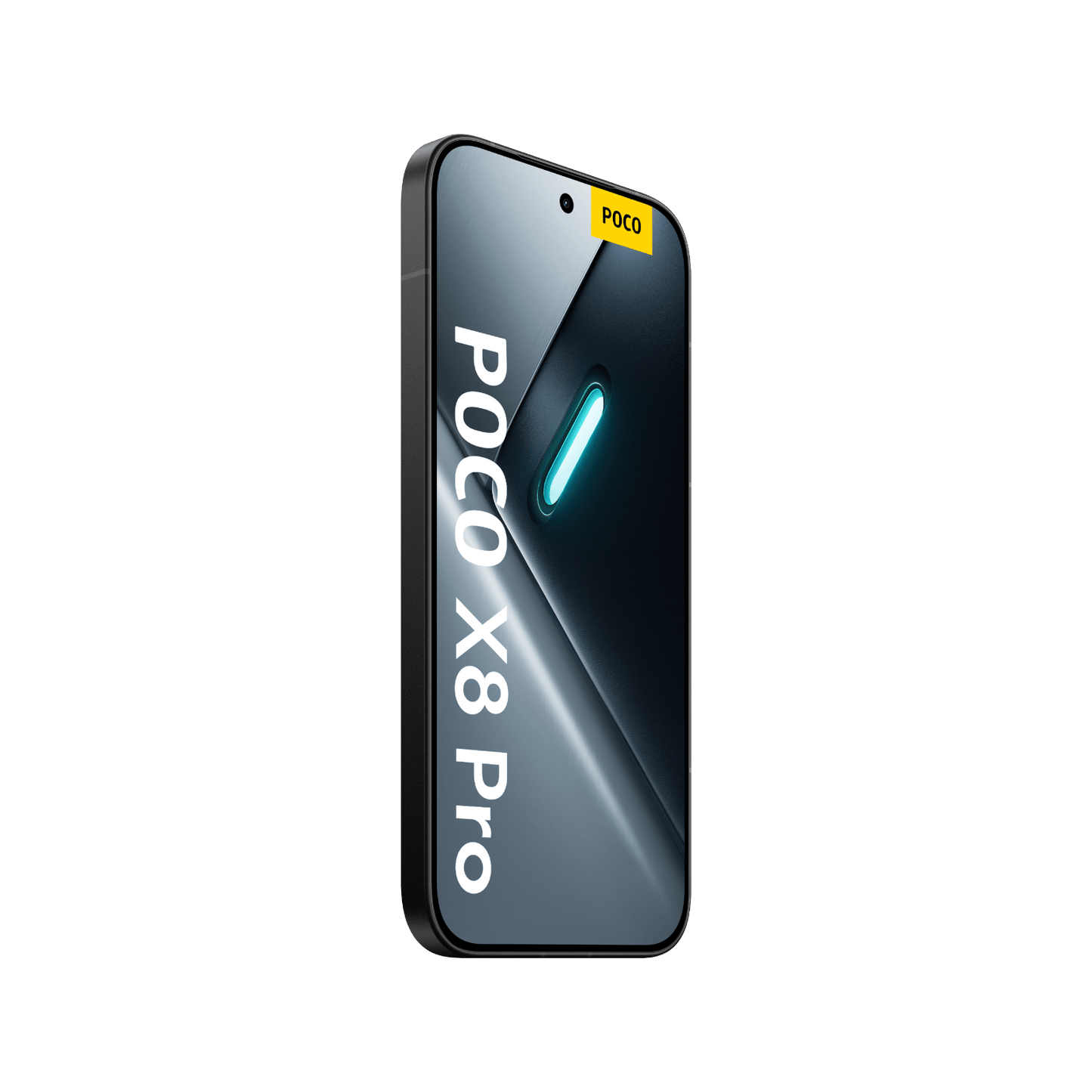 Smartfon POCO X8 Pro Czarny Przedni lewy bok