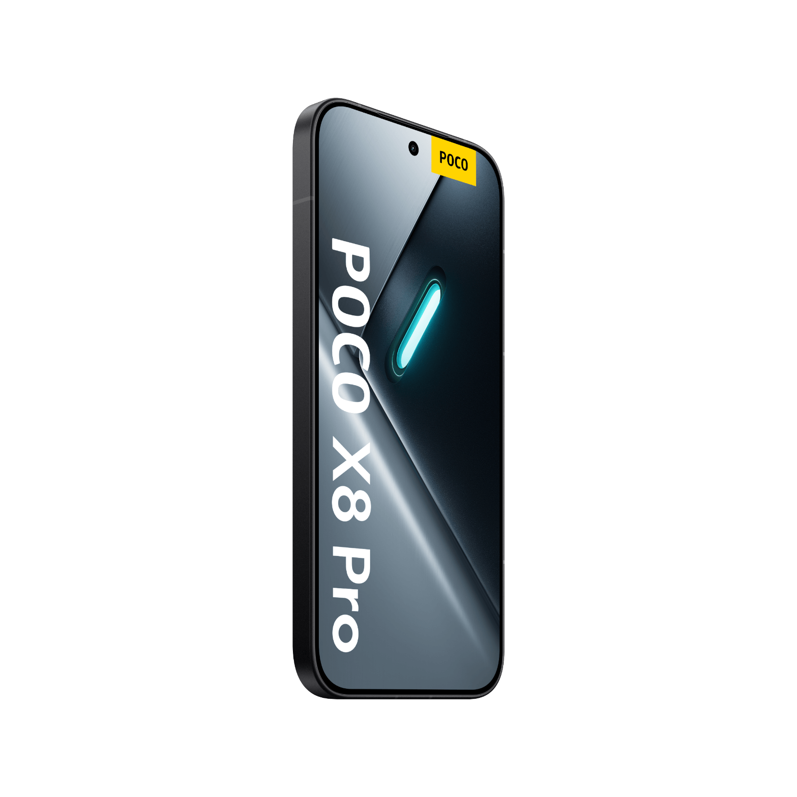 Smartfon POCO X8 Pro Czarny Przedni lewy bok