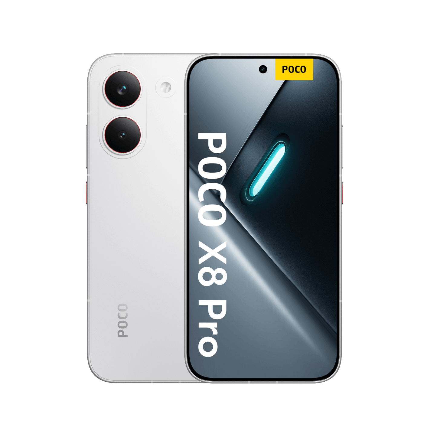 Smartfon POCO X8 Pro Biały Przednia i tylna obudowa 