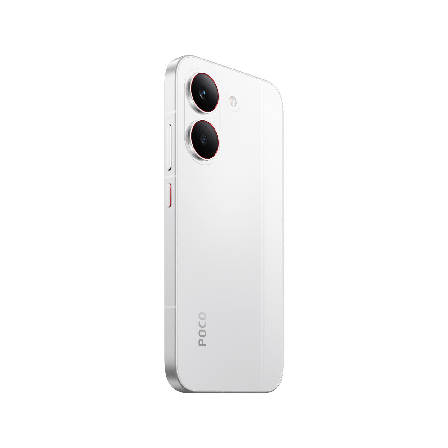 Smartfon POCO X8 Pro Biały Tylny, lewy bok