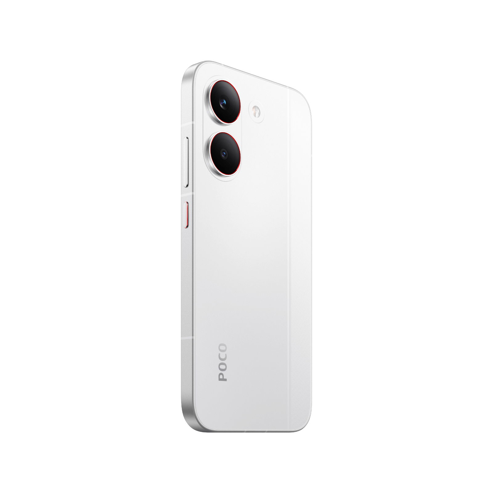Smartfon POCO X8 Pro Biały Tylny, lewy bok