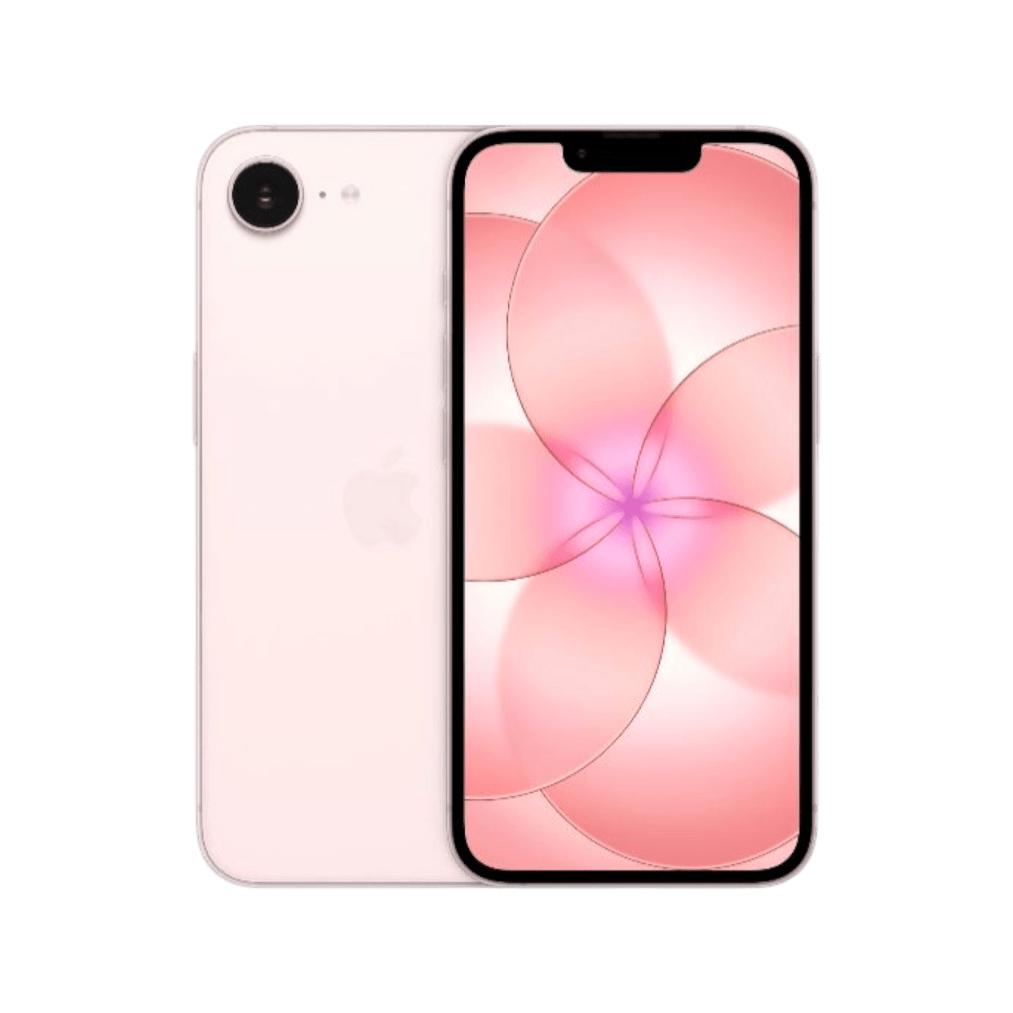Smartfon Apple iPhone 17e E-SIM Różowy Przednia i tylna obudowa