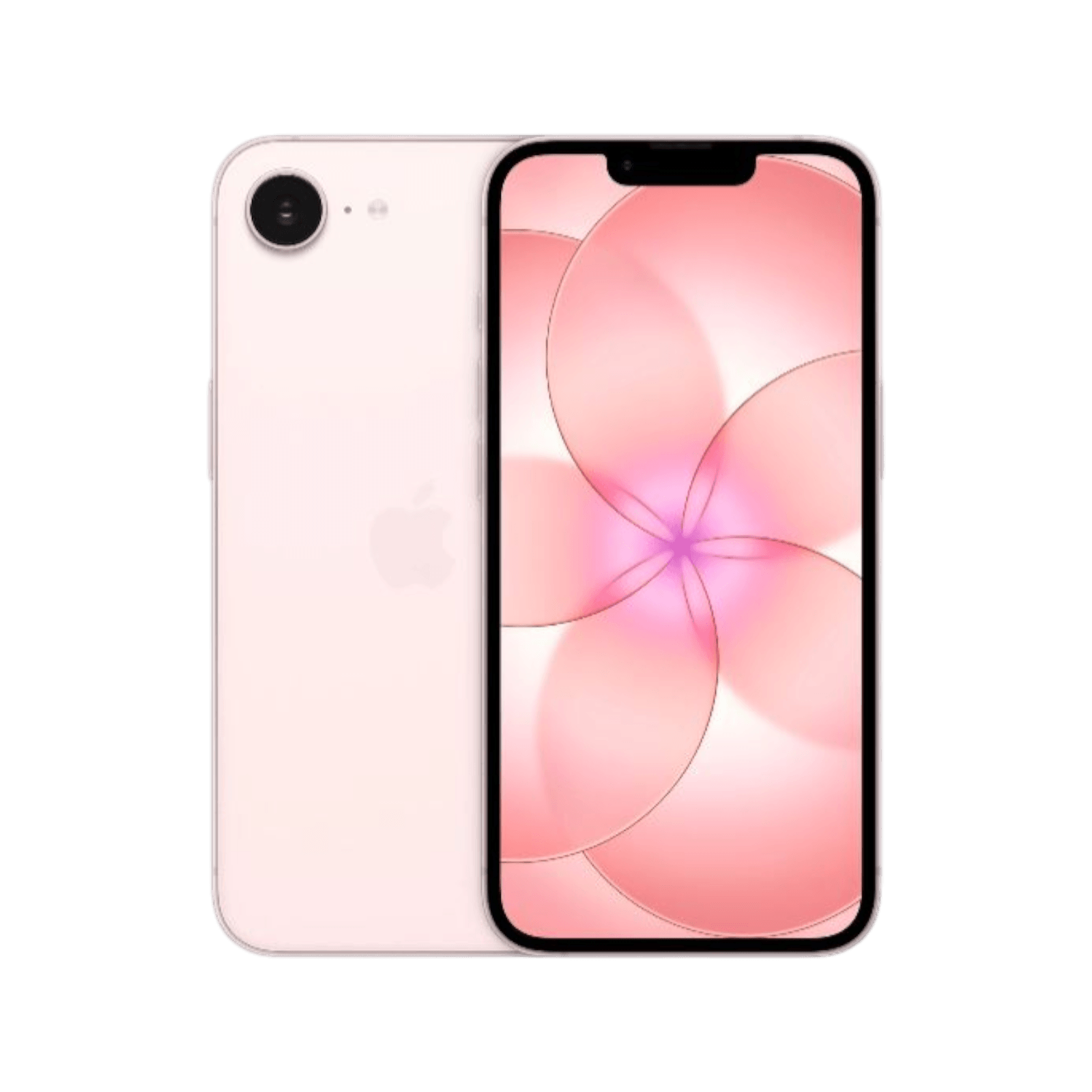 Smartfon Apple iPhone 17e E-SIM Różowy Przednia i tylna obudowa