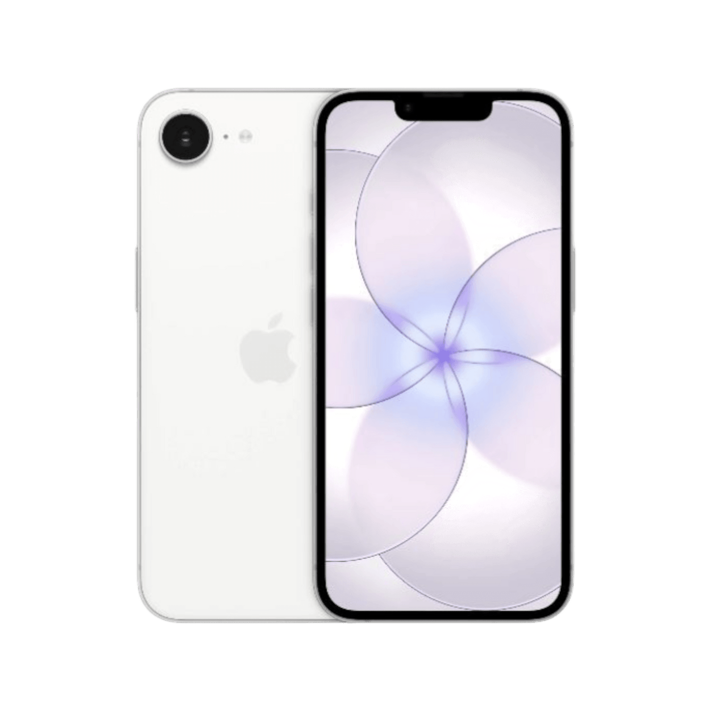 Smartfon Apple iPhone 17e E-SIM Biały Przednia i tylna obudowa