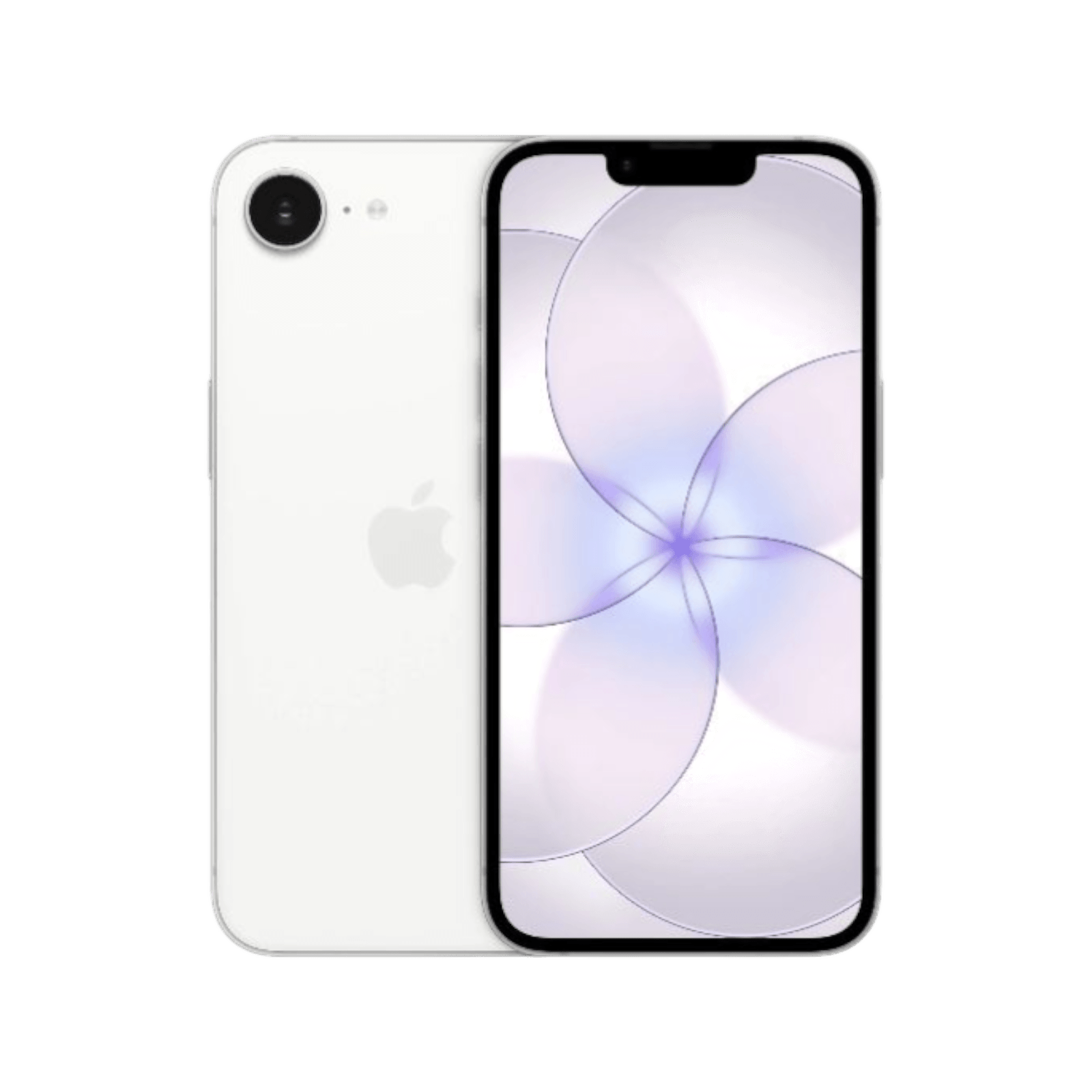 Smartfon Apple iPhone 17e E-SIM Biały Przednia i tylna obudowa