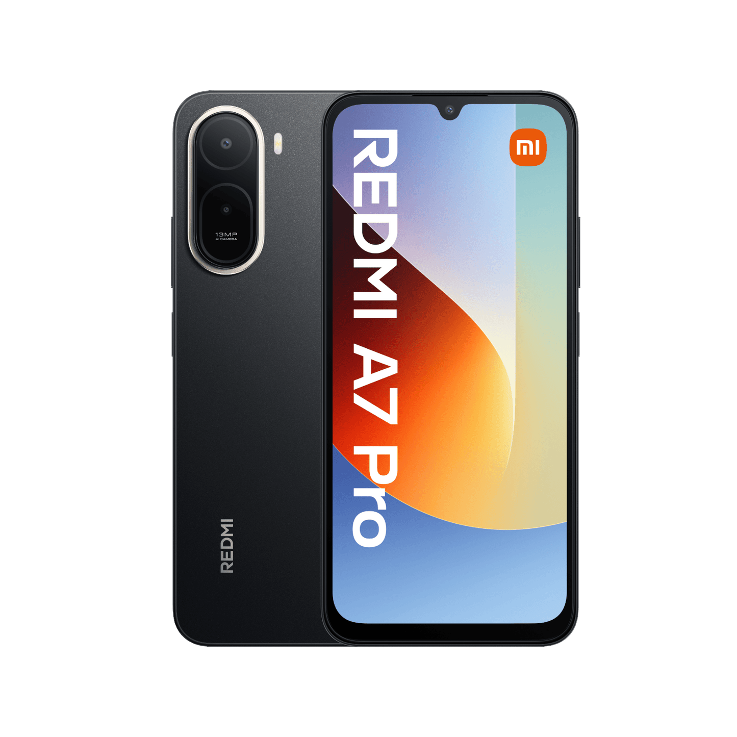 Smartfon Redmi A7 Pro Czarny Przednai i tylna obudowa