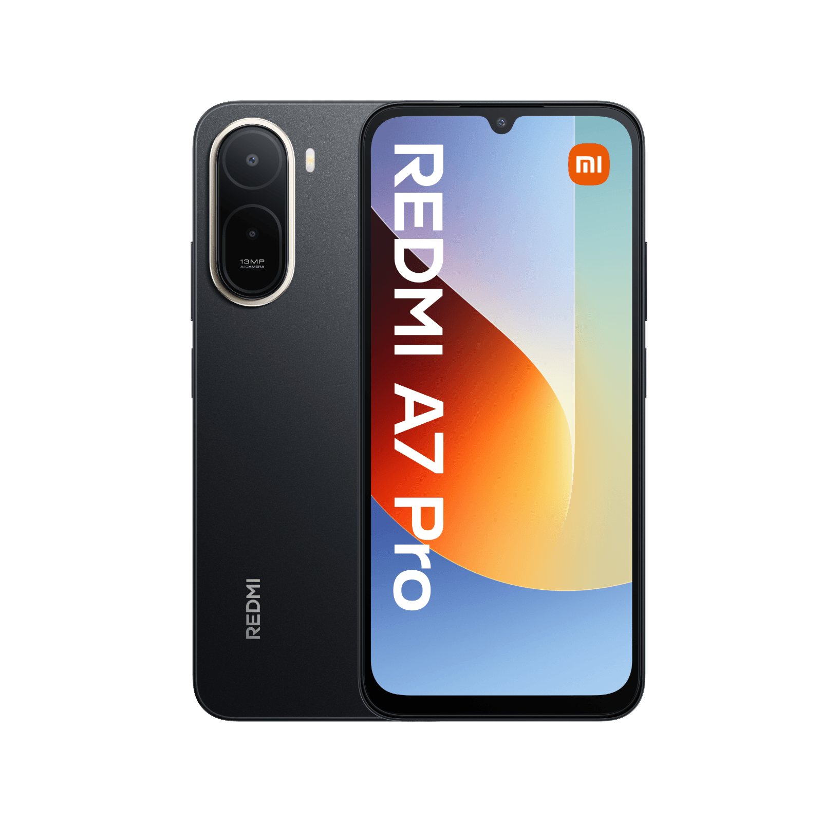 Smartfon Redmi A7 Pro Czarny Przednai i tylna obudowa